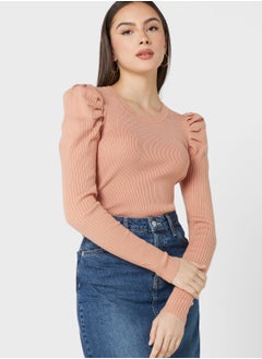 Buy Puff Sleeve Sweater in Saudi Arabia