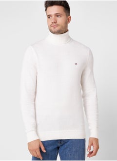 Buy Turtle Neck Knitted Sweater in UAE