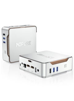 Buy NIPOGI Mini PC N95 CPU 16GB/512GB Windows 11 pro Upto 3.4GHz 4K UHD, Dual Wi-Fi in UAE