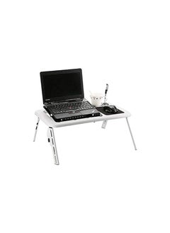 Buy Adjustable Folding Laptop Table Laptop Stand Laptop Desk with 2 USB Cooling Fans Mouse in Egypt