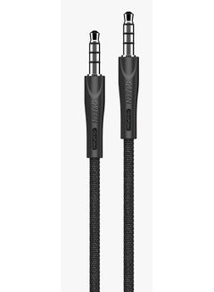 Buy Green Lion Audio Cable, Braided 3.5mm Stereo Audio Cable 2.4A 1.2 M - Black in UAE
