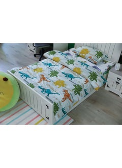 اشتري Dinopark-Vintage 2-Piece Comforter Set Green 135X220cm في الامارات