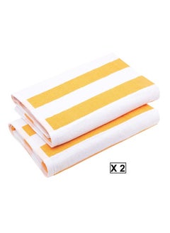 Buy 2 Piece Beach Towel Striped in Egypt