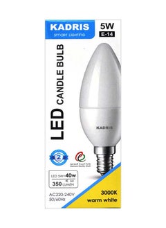 اشتري Essential Led Candle Bulb- 5W, E14 Capbase-Warm White, 5W=40W, في الامارات