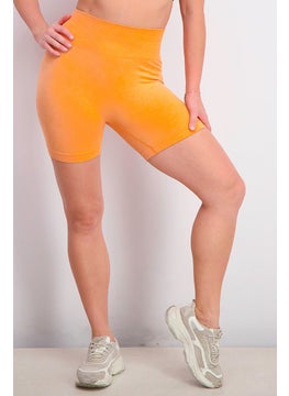 اشتري Women Sportswear Fit Pull On Training Shorts, Orange في السعودية