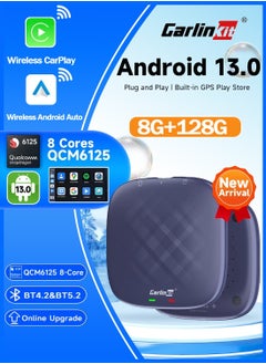 اشتري Carlinkit Android 13.0 CarPlay Ai Box 8 + 128GB Ultra Series مع Qualcomm QCM6125 القوي تنزيل Android 13.0 CarPlay Ai Box 8 + 128GB Ultra Series مع Qualcomm QCM6125 القوي في السعودية