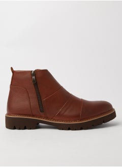 Buy Leather Zip-Up Boots in Egypt