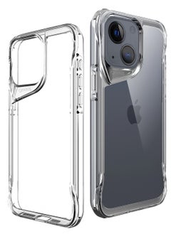 اشتري جراب Gear4 Crystal Palace متوافق مع هاتف iPhone 13/iPhone 14 مقاس 6.1 بوصة، حماية متقدمة من الصدمات مع التكنولوجيا، مضاد للاصفرار، غطاء هاتف - شفاف في مصر