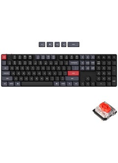 Buy K5 Pro QMK/VIA Ultra-Slim Wireless Bluetooth/Wired USB Custom Mechanical Keyboard, 108-Key Programmable Macro RGB Backlight PBT Keycaps Low-Profile Gateron Red Switch for Mac Windows Linux in UAE