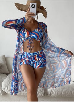 اشتري Fashionable Women's Bikini Swimsuit Three Piece Set في الامارات