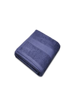 Buy Raymond Home 100 % Cotton Quick Dry Highly Absorbent Thick Bath Sheet for Hotel Spa and Home Highly Soft 450 GSM Navy Color Bath Towel - (90 * 180 CM) in UAE