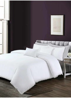 Buy Hotel Trellis Duvet Set 100% Cotton Double 5 Piece in Saudi Arabia