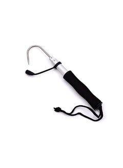 Buy Fishing Spear Hook Tackle Fish Landing Gaff, Folding 2 Section Extendable Telescopic Pole Handle in Saudi Arabia