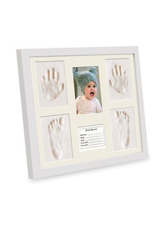 اشتري Baby Hand and Footprint Kit, Wooden Keepsake Picture Frame, Personalized Baby Gifts New Mommy Essentials, Clay Hand Print Picture Frame for Newborn, Foot Impression Photo Keepsake for Girl & Boy في الامارات