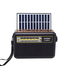 Buy Portable Radio Solar Emergency FM/AM Radio With Rechargeable Built In Battery in UAE