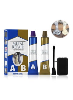 اشتري AB Casting Repair Glue, High Temperature Resistant Liquid Metal Welding Filler, Metal Repair Glue for Metal Casting Defect (100g) في الامارات