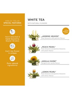 Buy Creano Tea Flowers In Cup Size - Blooming Tea - 8 Flowering Tea In 4 Different Varieties - White Tea in UAE