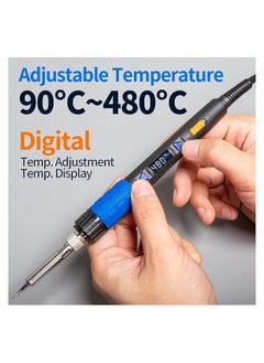 Buy YIHUA 928D-III 65W 90W 110W digital display multiple function soldering iron tool temperature control electric soldering iron in UAE