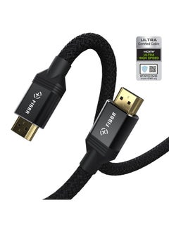 اشتري 8K Hdmi Cable 6 Ft Certified 48Gbps High Speed Braided Hdmi 2.1 Cable 8K@60Hz 4K@120Hz 144Hz Dynamic Hdr Earc Hdcp 2.2&2.3 Compatible With Hd Tv Pc Monitor And More في الامارات