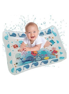 Buy Tummy Time Baby Water Play Mat Inflatable Toy Mat for Infant & Toddlers Activity Center for 3 6 9 Months Newborn BPA Free in Saudi Arabia