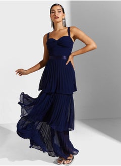 Buy Sweetheart Neck Tiered Hem Dress in Saudi Arabia