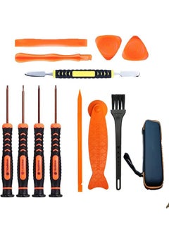 Buy Repair Tool Kit for Xbox One 360 PS3 PS4 PS5 Controller XBOX series X|S, 12 in 1 T6 T8 T10 Xbox One Screwdriver Set with Cross Screwdriver 1.5, Safe Pry Tools, Cleaning Brush & Cloth in EVA Bag in UAE