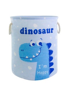 Buy Cute Storage Basket With Rope Handles Collapsible Laundry Baskets Large Round Toy Storage Bins Laundry Hamper Nursery Hamper For Baby Kids Room Girls Room Organizer Gift Basket(Blue Dinosaur) in UAE