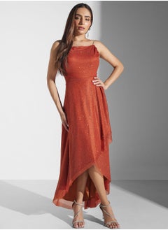 Buy Crystal Strap Detailed A-Ine Dress in Saudi Arabia