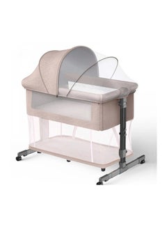 Buy Multi-functional and portable foldable bed for newborns with large attachable edges, play yard in Saudi Arabia