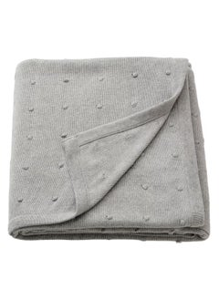 اشتري Blanket, knitted/grey mélange, 130x170 cm في الامارات