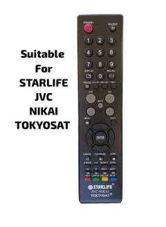 Buy REPLACEMENT REMOTE CONTROL FOR STARLIFE , JVC , NIKAI . TOKYOSAT TV'S in UAE