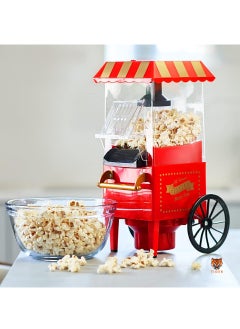 Buy Hot Air Popcorn Maker – Nostalgic Carnival-Style, Healthy Oil-Free Popcorn in Minutes in UAE