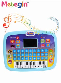 اشتري Kids Tablet Learning machine Pad Toy with A-to-Z Alphabet and 1-to-10 Numbers Piano Keys English Early Education Intelligent Story Machine Large-capacity Content Multi-functional Toy في الامارات