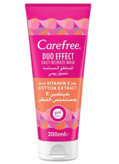 Buy Carefree Daily Intimate Wash with Vitamin E and Cotton Extract 200ml in Saudi Arabia