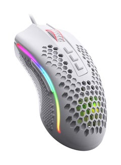 اشتري M808 Storm Lightweight RGB Gaming Mouse, 85g Ultralight Honeycomb Shell - 12,400 DPI Optical Sensor - 7 Programmable Buttons - Precise Registration - Super-Lite Cable - White في الامارات