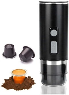 Buy Portable Coffee Maker, Fast Hot Mini Electric Espresso Machine, Self-heating Automatic Capsule Coffee Maker,for Capsules, Coffee Powder, Tea, Suitable for Home, Travel, Camping, Office in Saudi Arabia