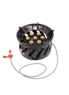 Buy Portable Camping Gas Stove 7 Holes Cooking Stove Windproof Design ZY89 in UAE