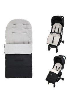 اشتري Wind Proof Warm Universal Baby Footmuff Mat and Sleeping bag for stroller, Buggy, Pushchair with fleece في السعودية