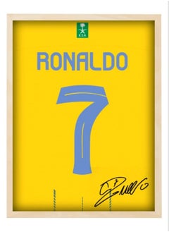 Buy Cristiano Ronaldo Autographed Jersey - Framed Poster 30x40cm - CR7 -Football Memorabilia, Soccer Collectible, Gift for Fans in UAE