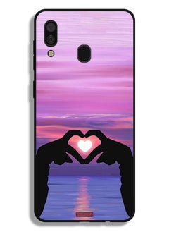 Buy Samsung Galaxy A20 Protective Case Cover Heart Moon in Saudi Arabia