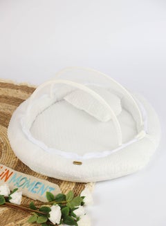 Buy Newborn Sponge Mosquito Net Mattress Ultra Soft And Breathable 70×70×10cm in UAE