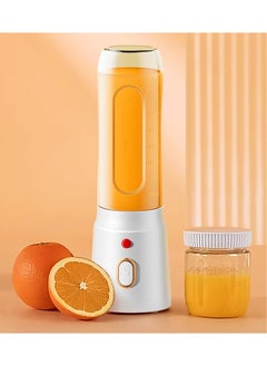 Buy Portable Blenders Mini USB Electric Fruit Juicer Used for Shakes and Smoothies, 10 Blades Multifunctional juicing cup , Handheld Machine for Home and Office with its 450ml Personal sized Cup (White) in Saudi Arabia