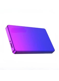 اشتري External Hard Drive, USB3.0 Ultra Slim HDD Storage Device, Portable Compact High-speed Mobile Hard Disk Compatible for Pc, Desktop, Mobiles, Laptop, Game Console, Ps4, (Gradient Blue Purple, 1TB) في السعودية