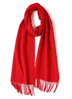 Buy Solid Color Soft And Comfortable Wool Scarf in UAE