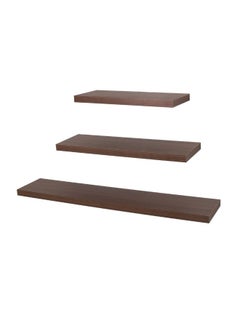 Buy Regge Wall Shelf Walnut - 60X4 Cm (S Size Single Unit) in UAE