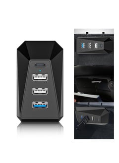 Buy Glovebox USB Hub for Model 3/Y,  Glove Box Hub Docking Station for Tesla Charger, Compatible 4-in-1 Docking Station of Center Console Smart Sensor, for Data Transferring Charging Music Games in UAE