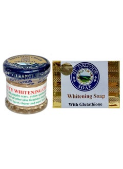 Buy St Dalfour Radiance Duo: Whitening Soap with Glutathione, Vitamin C & E + Excel Beauty Whitening Cream in Saudi Arabia