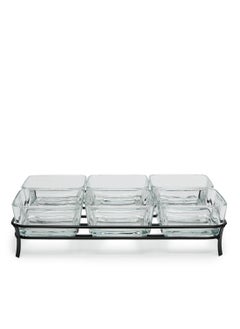 Buy Glass Serving Tray S/7 in UAE