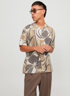 Buy Relaxed Fit Shirt with Short Sleeves in Saudi Arabia