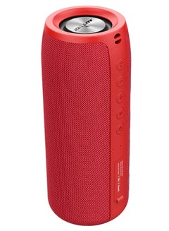 اشتري ZEALOT S51 Bluetooth 5.0 Speaker Fabric Art Wireless Subwoofer Outdoor Waterproof Portable Surround Sound Quality Speaker (Red) في الامارات